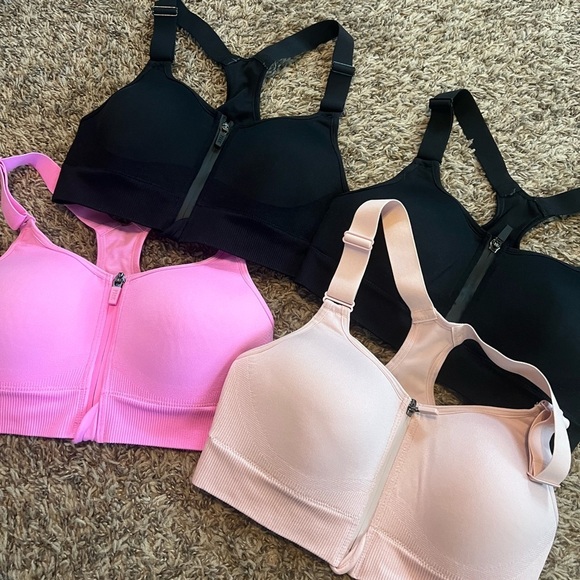 PINK Victoria's Secret Other - Bundle of 4 VS PINK Zip front sportsbras